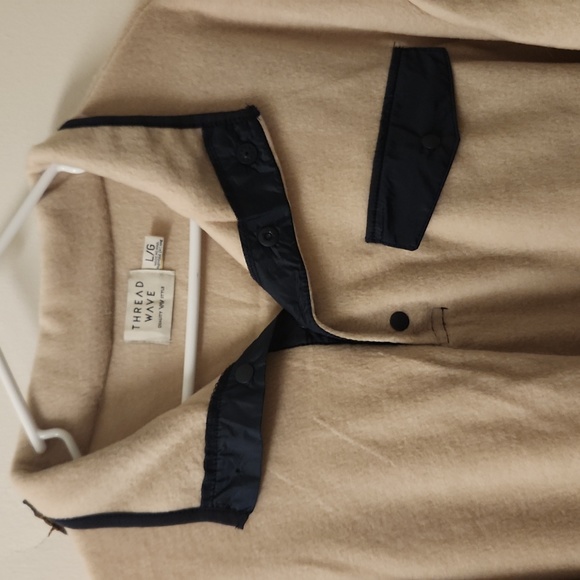 Thread Wave size L  Oatmeal button placket - Picture 3 of 7